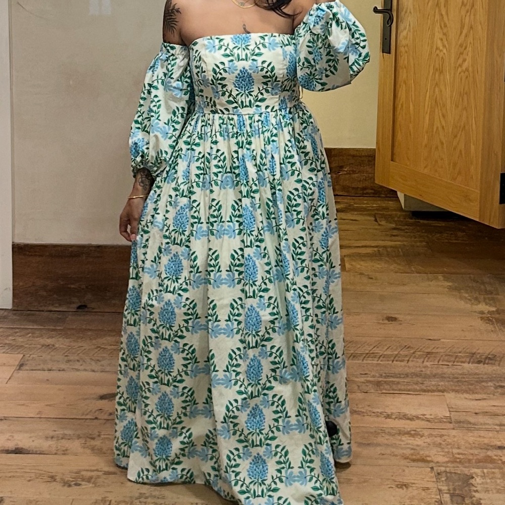 Floral Off-Shoulder Maxi Dress